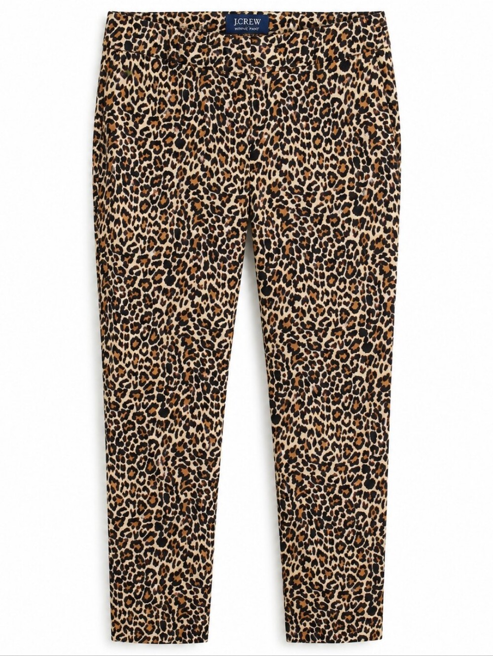J.Crew Winnie Pants Womens 6 Leopard Animal Print Stretch Skinny Ankle Fall Glam - Picture 4 of 8